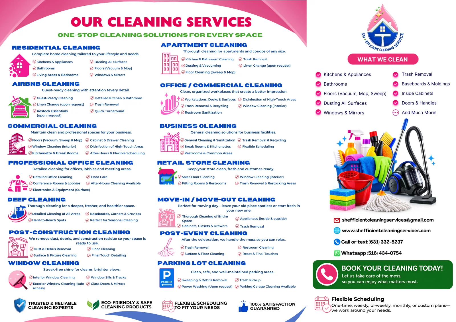SH Efficient cleaning services brochure