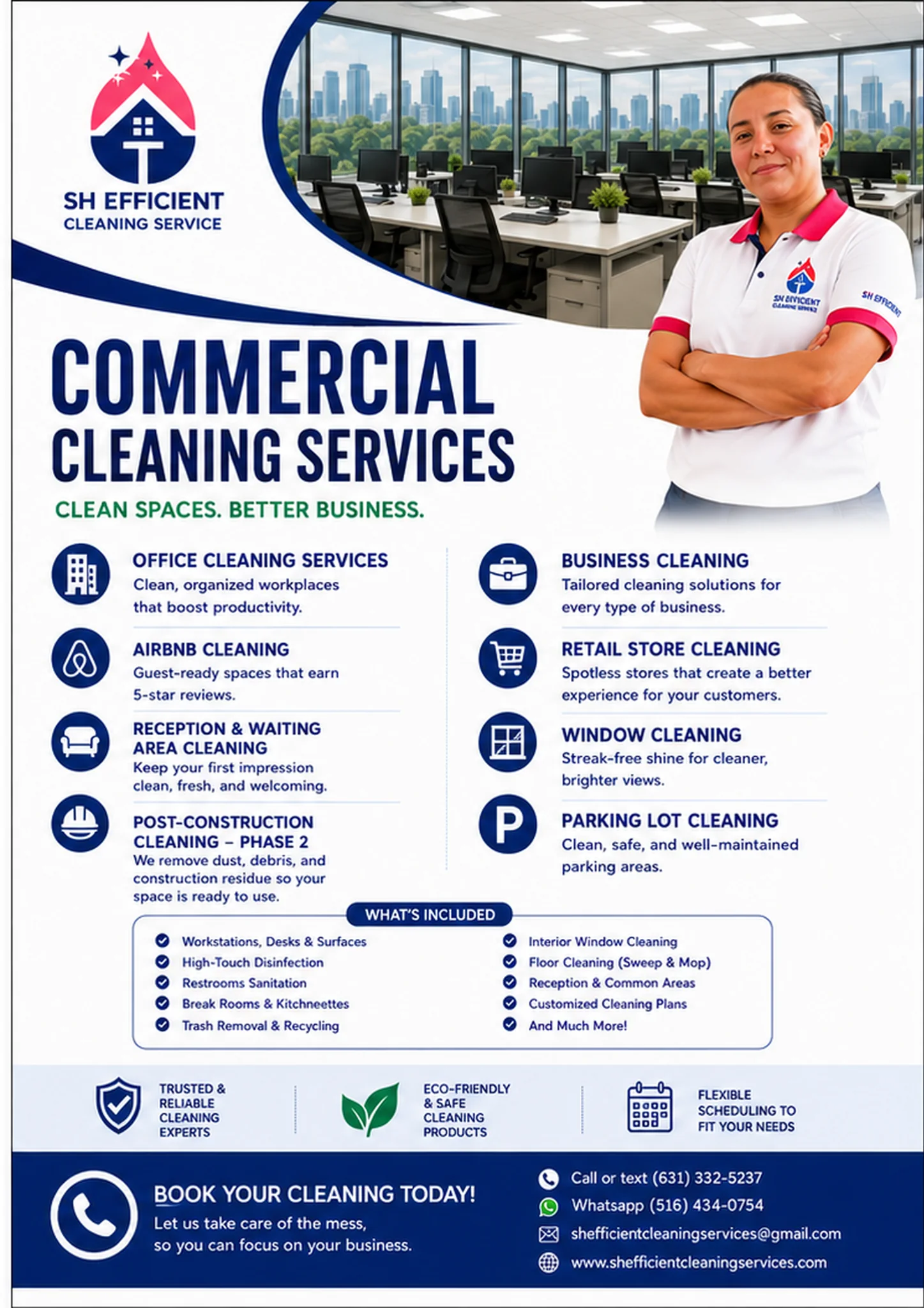 Commercial cleaning flyer