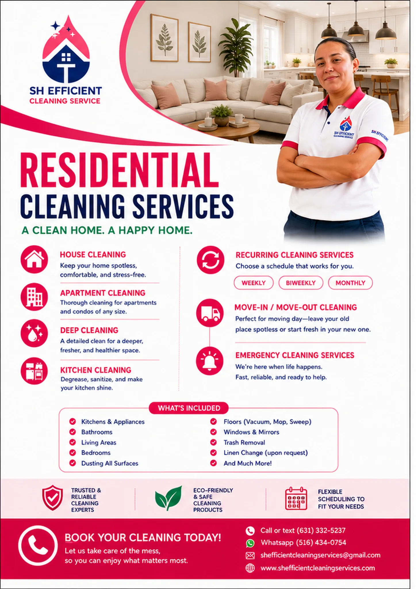 Residential cleaning flyer